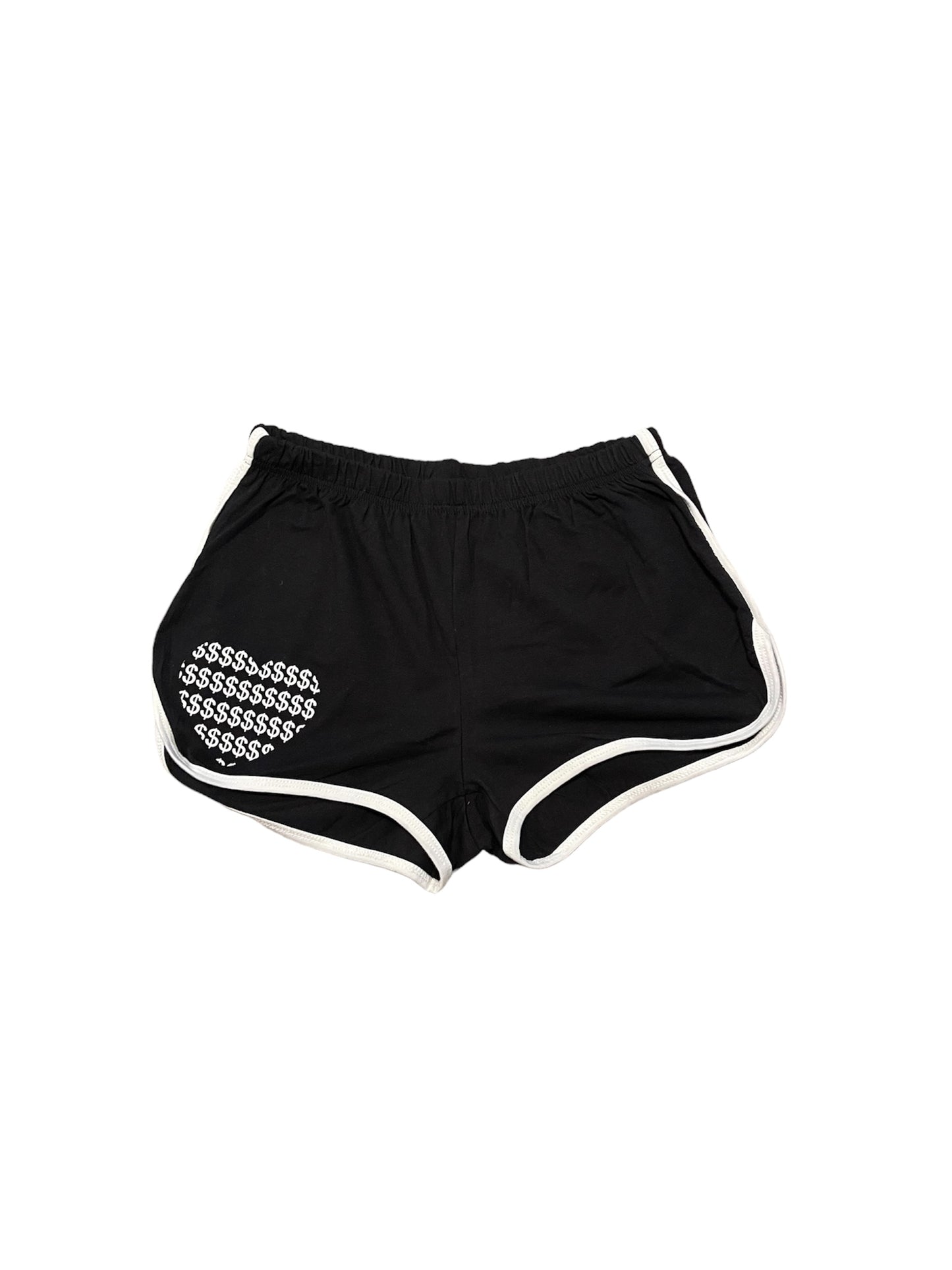 Women's Black on White Tank and Shorts